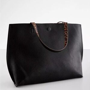 Street Level: Reversible Black Tote Bag